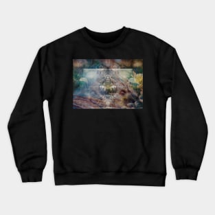 The three-eyed cat on the sofa in the forest Crewneck Sweatshirt